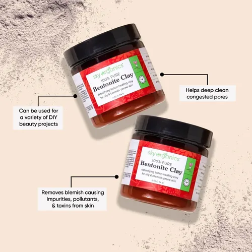 Arcilla Bentonita Desintoxicante Sky Organics 113.4 G