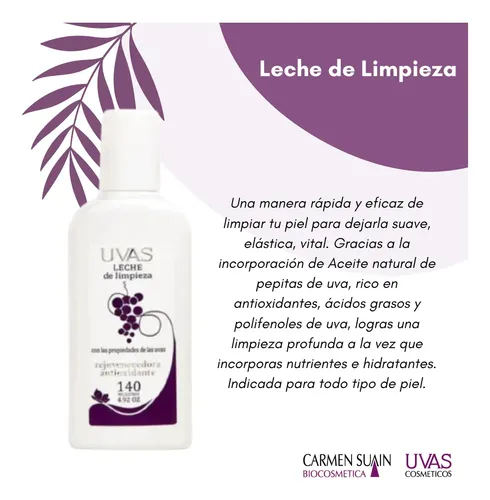 Kit Renovación (leche+pulidora+barro Facial) Uvas Cosméticos