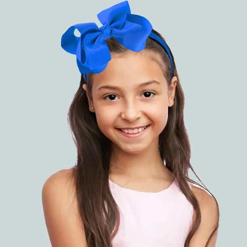 Fg 5pz Broches Cabello Con Grande Moño For Bebés Niñas Mz C