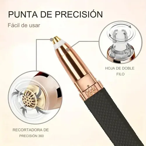 Depiladora Facial Femenina Eléctrica 2 En 1 Diamante