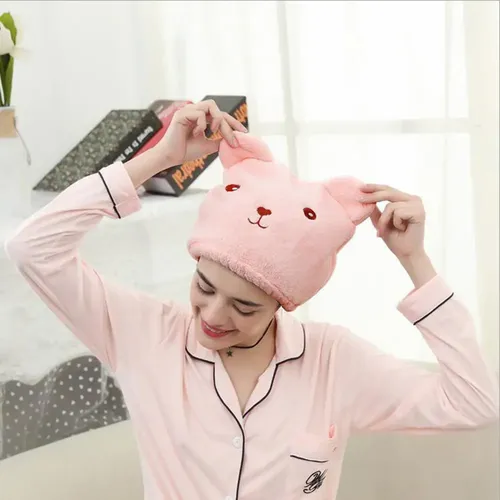 Gorro De Baño Con Dibujos Animados, Superabsorbente, De Seca