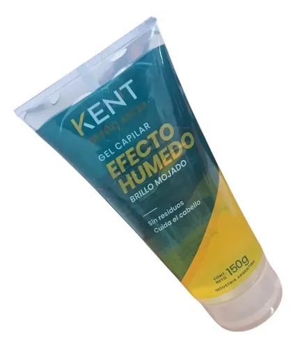 Gel Fijador Capilar Kent Efecto Mojado Brilloso 150g Vegano