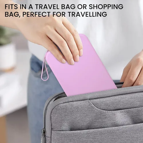 Bolsa De Maquillaje De Viaje De Silicona, 1 Pieza, Morada