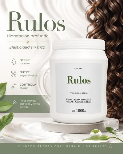 Mascara Capilar Rulos Frilayp X1000ml Hidratante