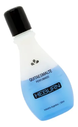 Quitaesmalte Heburn Sin Acetona Perfumado 60ml Líquido Uñas
