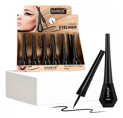 Delineador Liquido Mate Saniye M461 Precision Larga Duracion