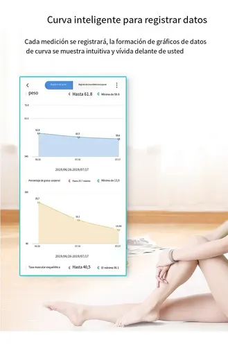 Báscula De Baño Digital Inteligente Recargable For Pesarse