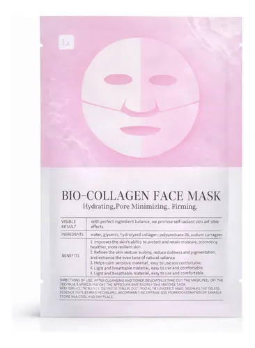 Mascarilla De Bio Colágeno Reabsorvible X 10 Unidades