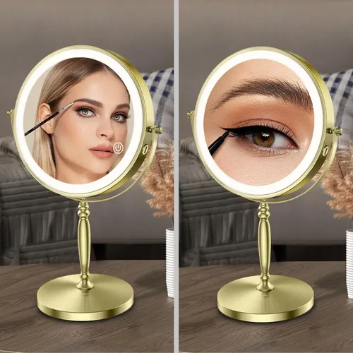 Espejo De Maquillaje Iluminado Matekxy 8  Con Aumento 1x/10x