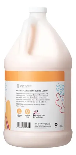 Loción Manteca Calmante De Botanicals De Ginger Lily Farm Co