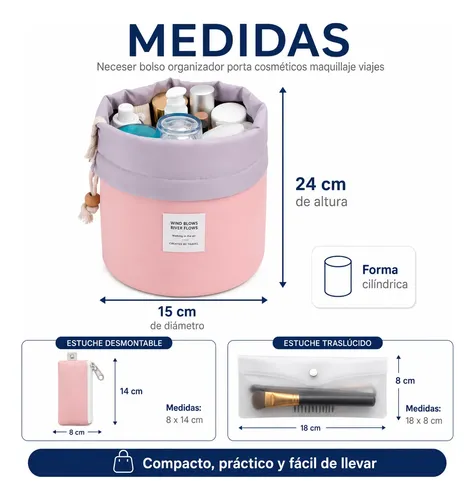 Bolso Organizador Maquillaje Cosméticos Neceser