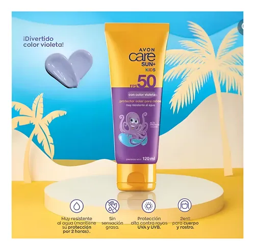 Protector Solar Pack Familiar Niños Adultos Kit Fps 50 Avon