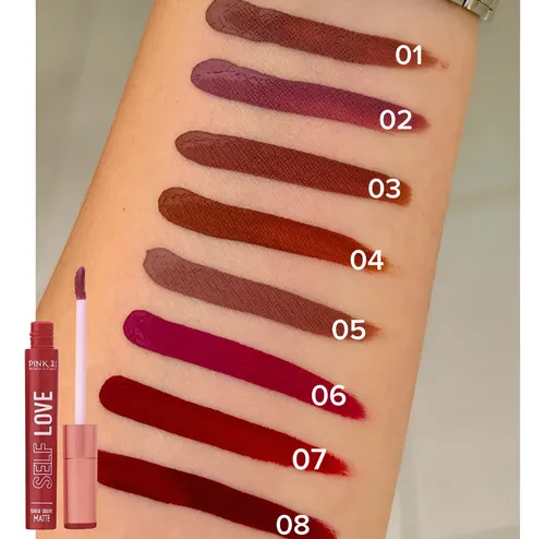 Labial Liquido Self Love Matte Pink21 Larga Duración