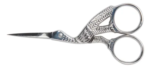 Tijeras Stork Para Cejas Diane Silver, 9,5 Cm
