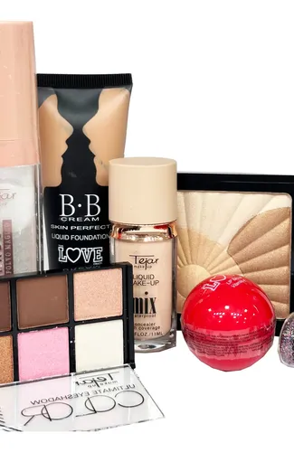 Combo Surtido Maquillaje Tejar 12 Productos