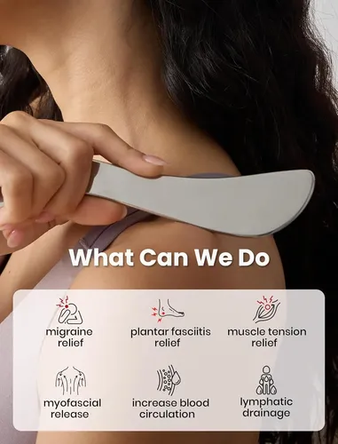 Herramienta Gua Sha Metal Para Masaje Y Alivio Dolor