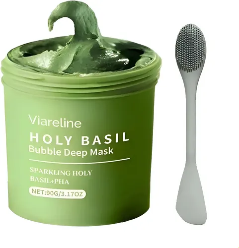 Mascarilla De Arcilla Mz For Cara, Albahaca Sagrada Con Bur