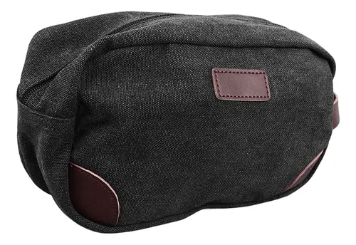 Elegante Bolsa De Maquillaje Para Cosméticos, Negra, De Gran