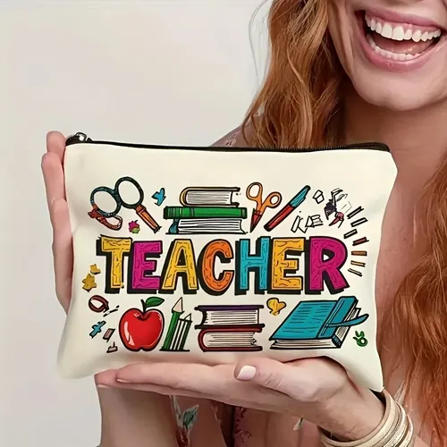 Bolsa De Cosméticos Para Profesores, Material Escolar, Organ Aa212