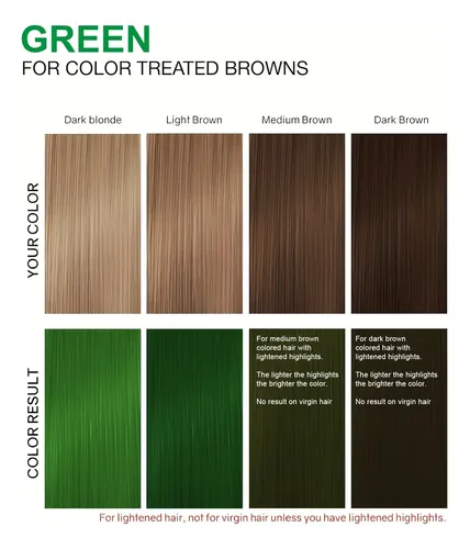 Tinte Semipermanente Para Cabello 268 Ml Green