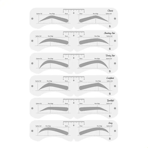 Molde Cejas Plástico Suave Banda Elástica Principiantes–
