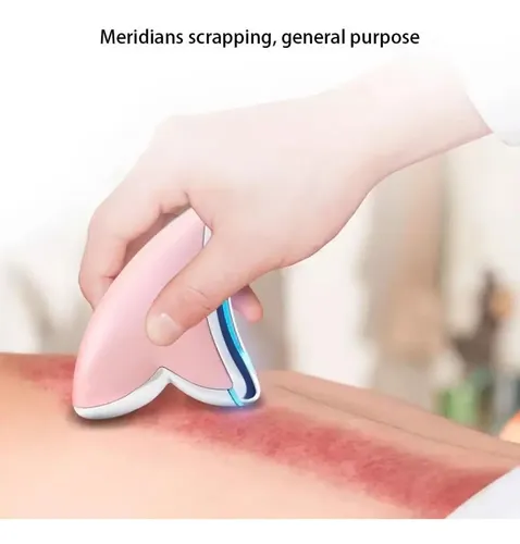 Masajeador Guasha Electrico Facial Cuello Calor Fototerapia