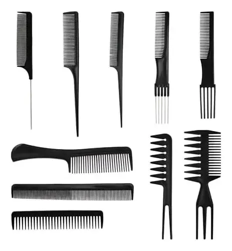 10pzs Peines Para Cabello Mujer, Kit De Peines Para Peinar