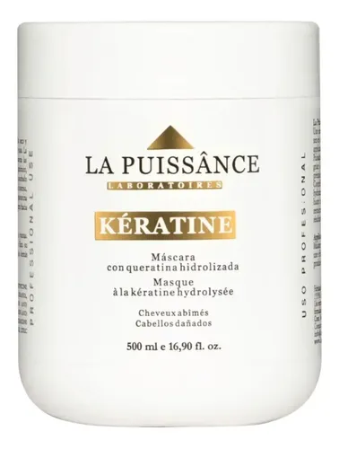Mascara Capilar Keratine 500ml Cabellos Dañados La Puissance