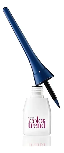 Delineador Líquido Color Trend Ojos Avon Acabado Mate Color Azul matte