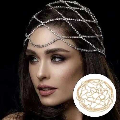 1 Uds., Cadena Para El Cabello, Accesorios Para La Dorado
