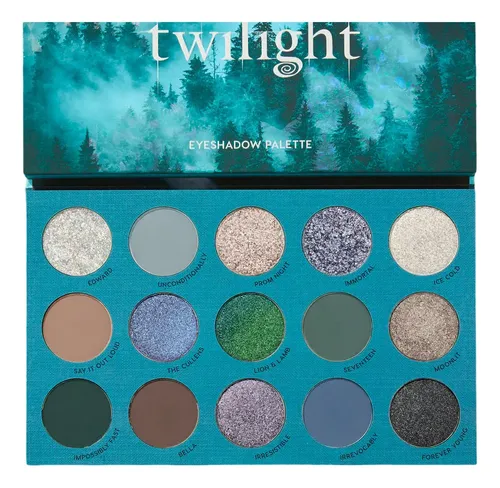 Twilight X Colourpop, Paleta De Sombras 15 Tonos Crepusculo Sombra Azul