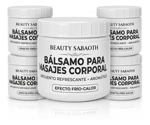 Pack 4 Balsamos Masajes Corporal Mentol Eucalipto Artesanal