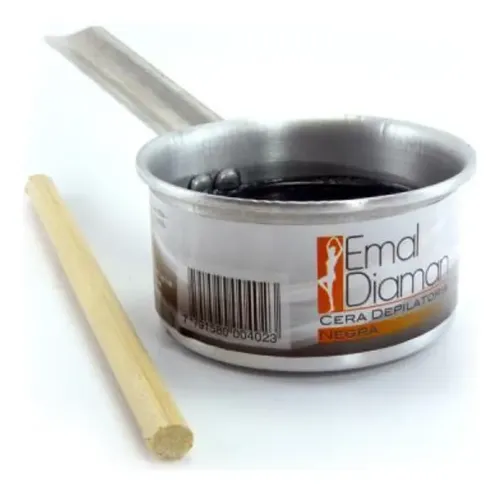 Emal Diaman Cera Depilatoria Negra Cacerolita 150g