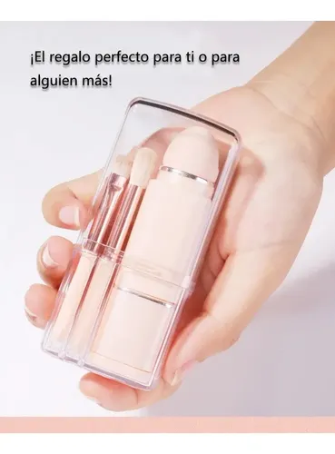 Juego De 8 Brochas Para Maquillaje Retractiles Portatiles