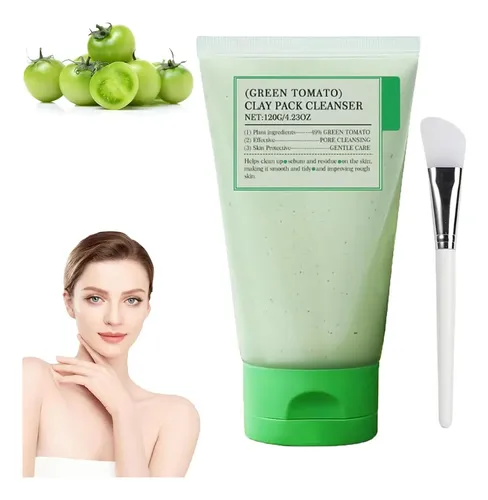 Mascarilla De Arcilla Facial, Verde Tomato For Zxc