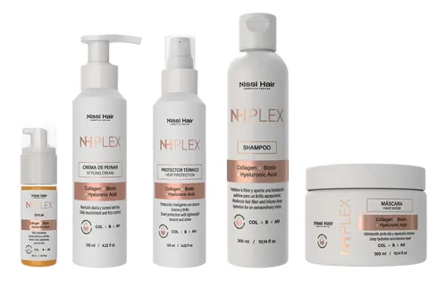 Protector Térmico Nissi Hair Nh Plex Colágeno Biotina Brillo