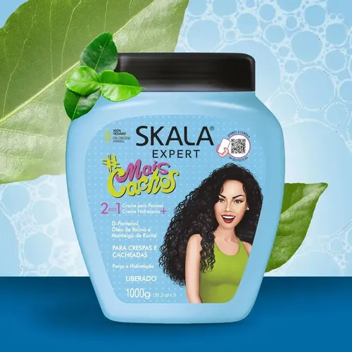 Mascara Crema Skala Mais Cachos Rizos Rulos Ondas X 2 U