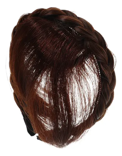Diadema Trenzada De Cabello Humano, Peluquín De Aspecto Natu