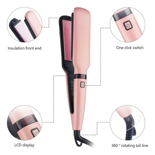 Plancha De Cabello Ancha 31mm Con 8 Temperaturas