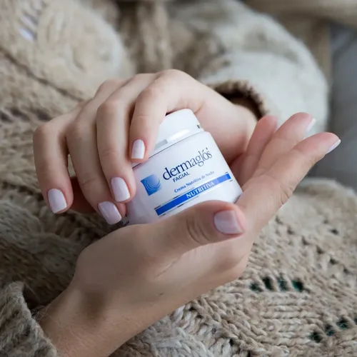 Crema Nutritiva de Noche Dermaglós para piel normal de 50g