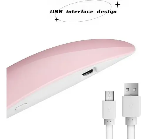 Lámpara Led Uv Para Uñas Gel Zbjbinch 6w Portátil