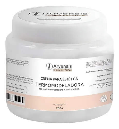 Crema Termomodeladora Vientre Plano Reductora 250gr Arvensis