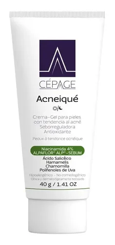 Cepage Acneique Crema-gel Antioxidante Pieles Acne 40g Momento de aplicación Día/Noche Tipo de piel Acneica