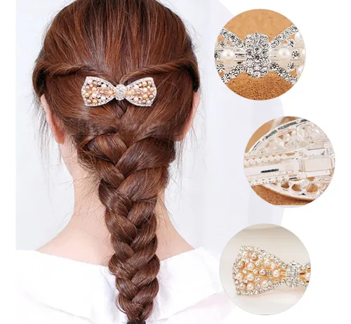2 Broches Con Forma De Lazo Para El Pelo Con Forma De Lazo Y