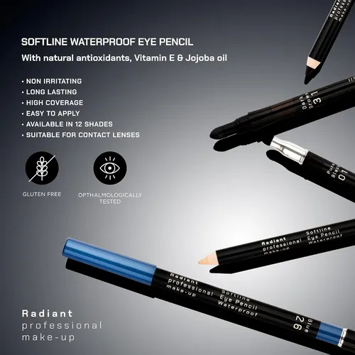 Delineador Resistente Al Agua Radiant 01 Black