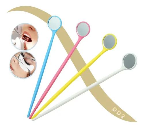 Mini Espejo Extensión De Pestañas Y Dentista Plástico Oferta