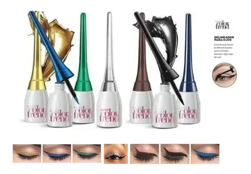 Delineador Liquido Dorado Metalico Avon Outlet Leer