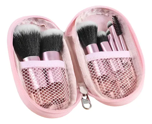 / Juego De Brochas De Maquillaje De Viaje, 10 Piezas – K