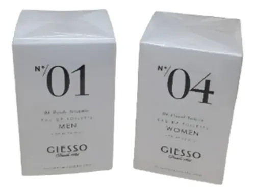 Giesso Pack Perfume 01 Hombre 100 Ml Perfume 04 Mujer 100 Ml