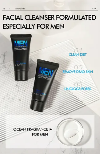Limpiador Facial Laikou Para Hombre – Deep Cleansing 50g
